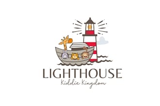 design sustainability lighthouse kiddie kingdom logo