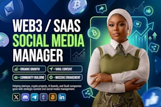 manage social media for web3 blockchain and fintech startups