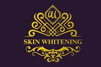 design awesome skin whitening business logo