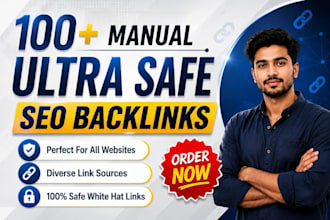 build 100 SEO backlinks for ranking with high da link building