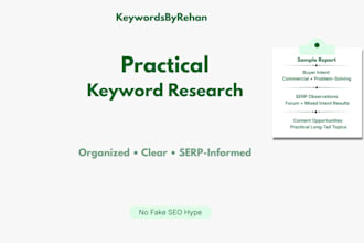 find practical keyword opportunities for your niche
