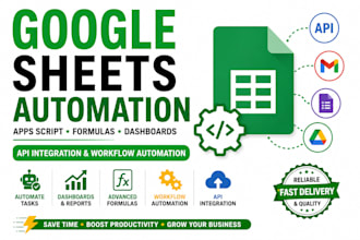 automate google sheets apps script formulas dashboards and API integration