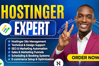 redesign, update or fix hostinger website, namecheap, godaddy, bluehost cpanel