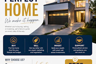 create premium quality flyer design for you