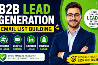 do b2b lead generation email list building business leads and linkedin leads