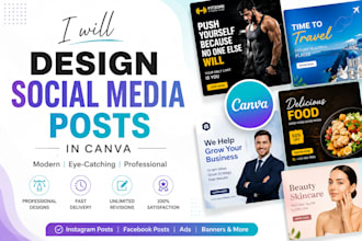 design social media posts in canva