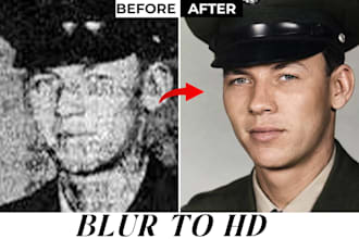 fix blurry photos and upscale image quality professionally