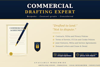 draft ready to sign contracts, ndas, privacy policies and terms