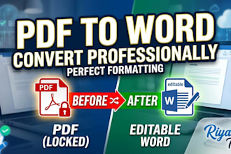 professionally convert PDF to editable word