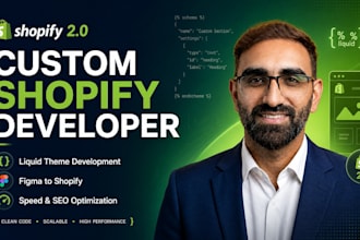 do custom shopify theme development with liquid coding from figma