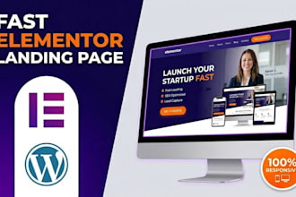 design a responsive elementor landing page