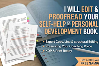 edit and proofread your self help or personal development book