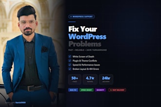 fix your wordpress errors, bugs and speed issues fast