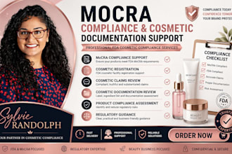 do mocra compliance, cosmetic registration, cosmetic claim, documentation review