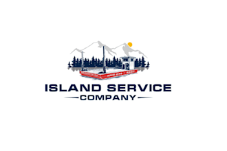 design unique island service co logo