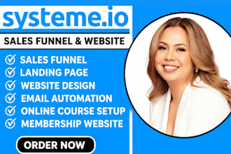 create systeme io sales funnel system io landing page systeme io website