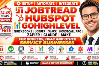 jobtread quickbooks jobber hubspot gohighlevel expert hvac slack housecall zapie