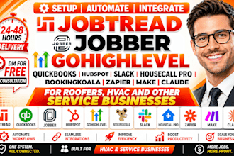 jobtread quickbooks jobber gohighlevel expert hvac slack housecall zapier n8n ai