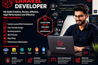 develop custom laravel web application