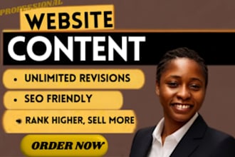 write SEO website content and conversion focused website copy