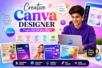 design professional and editable canva templates