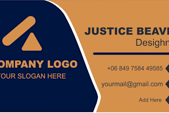 design professional business card and visiting card