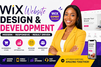 design wix website, redesign wix website, wix ecommerce and booking website