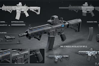 create 3d game assets, character modeling, game art, tileset and environment