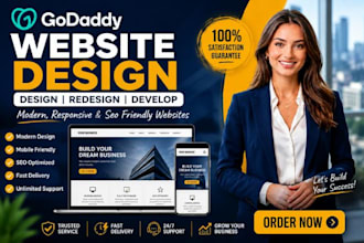 design godaddy website redesign godaddy website develop godaddy website
