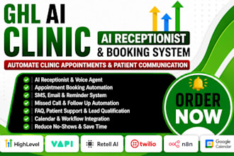 setup ghl ai receptionist for clinic appointment booking