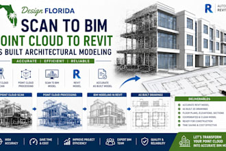 design florida scan to bim point cloud to revit as built architectural modeling