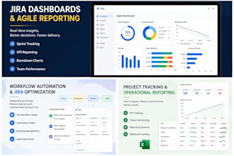 set up jira dashboards, workflows, and agile reporting