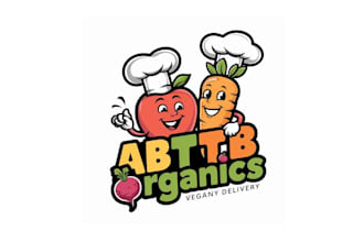 design organic fruit natural fresh logo