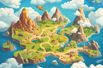 draw vector map in illustrator