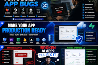 fix lovable bolt replit cursor base44 web app bugs and errors