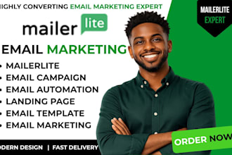 setup mailerlite email marketing automation landing page email campaign