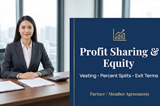 write a custom profit sharing agreement and partner equity contract