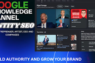 do google knowledge panel entity seo for entrepreneur, ceo and company