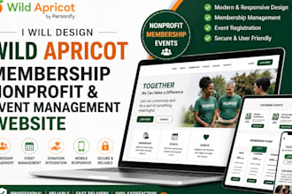 design wild apricot membership nonprofit and event management website