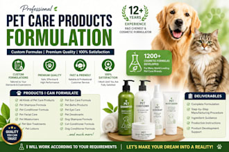 formulate pet care products formula naturally and uniquely