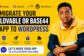 migrate lovable to wordpress base44 to wordpress vibe coding expert