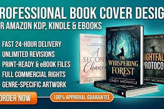 design book cover design, ebook cover, amazon kdp book cover