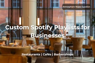 create custom spotify playlists for restaurants and cafes