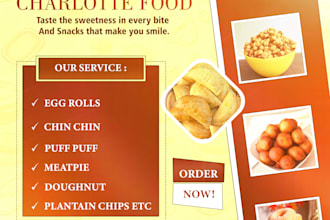 design food flyer design for your business