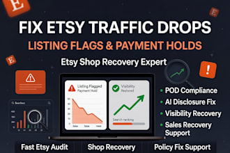 fix etsy traffic drop listing flags and payment holds