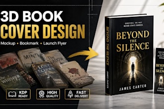 create book design, ebook cover, bookmark, brochure, launch flyer on canva, psd