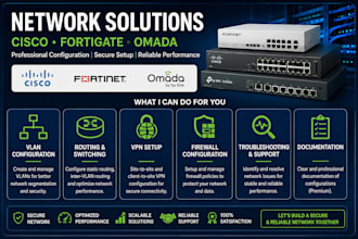 configure cisco fortigate omada VPN vlan firewall and network