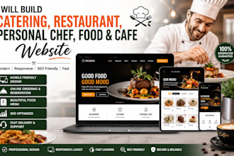 build a catering, restaurant, personal chef, food and cafe website