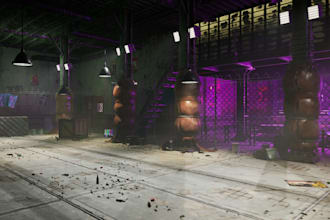 create 3d game environments for unreal engine