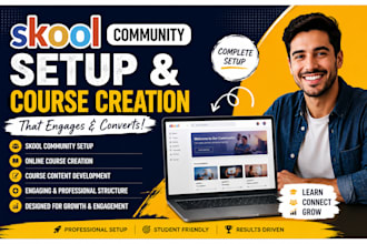 skool community online course website  skool community manager